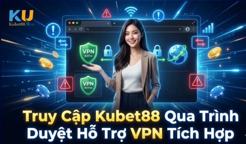 Truy Cập Kubet88 Qua Trình Duyệt Hỗ Trợ VPN Tích Hợp